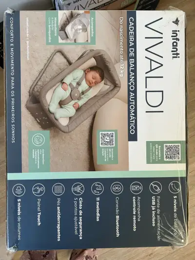 Silla mecedora para bebé Infanti con mosquitero - miniatura 4