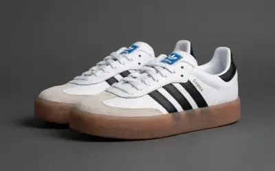 Zapatillas Adidas Samba Blancas y Negras - miniatura 1