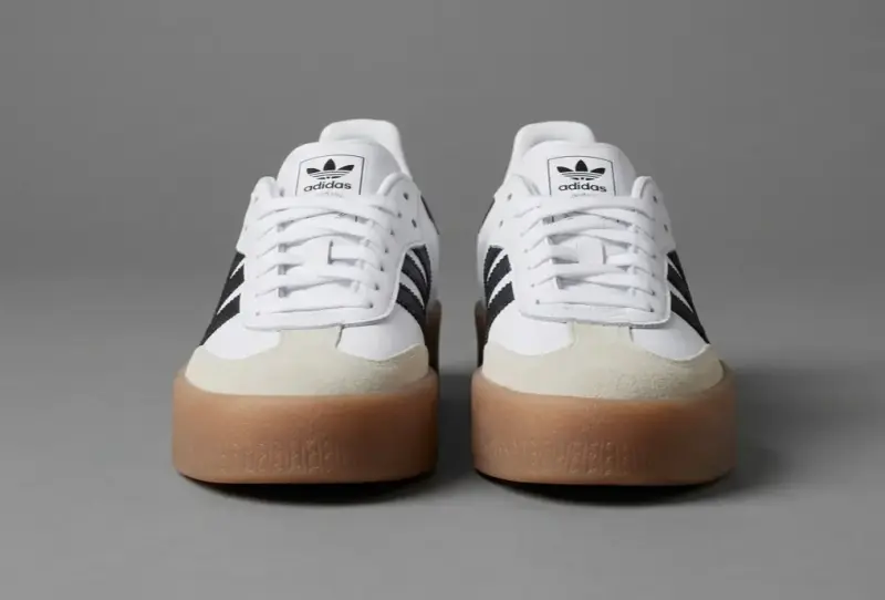 Zapatillas Adidas Samba Blancas y Negras - 2