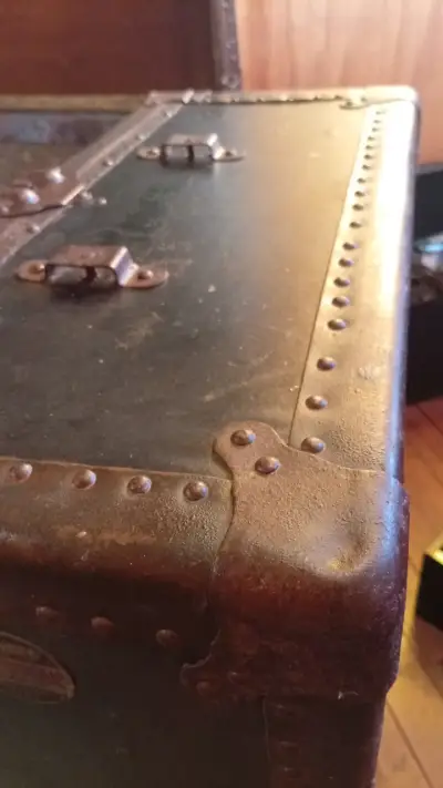 Ropero antiguo de viaje años 1920 - miniatura 5