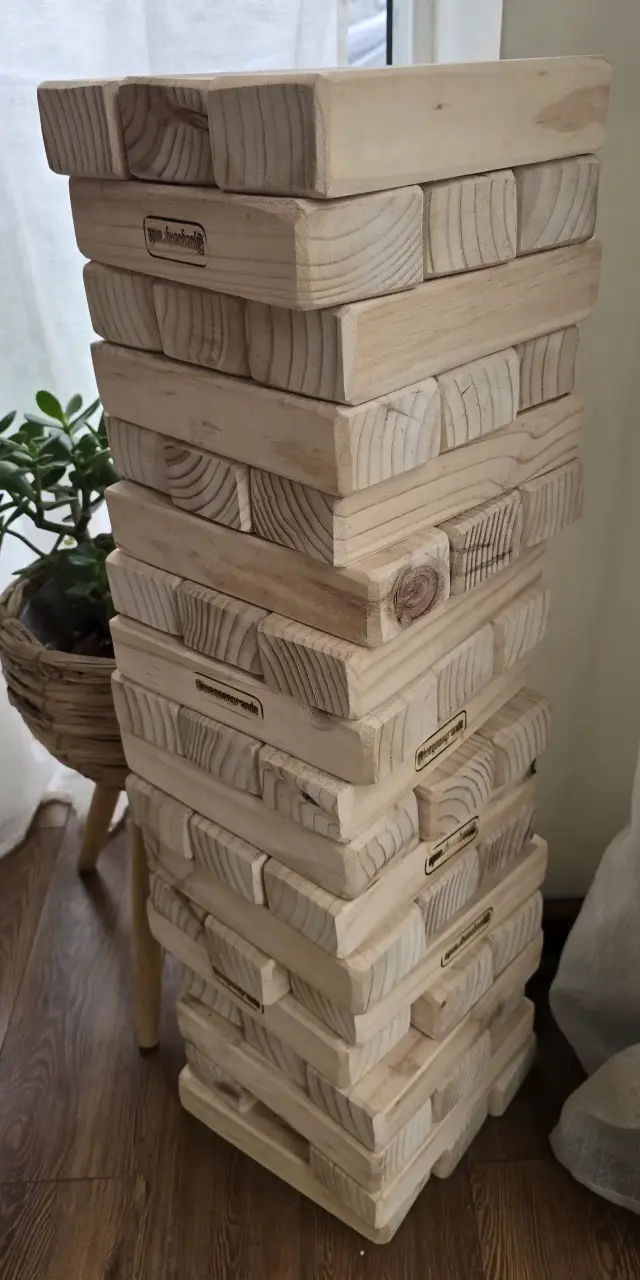 Juego de bloques de madera Jenga gigante - 2