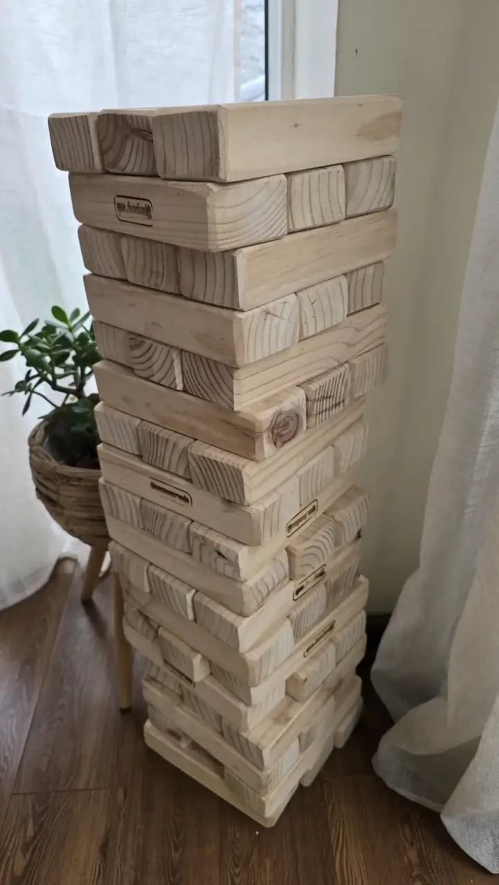 Juego de bloques de madera Jenga gigante - 4