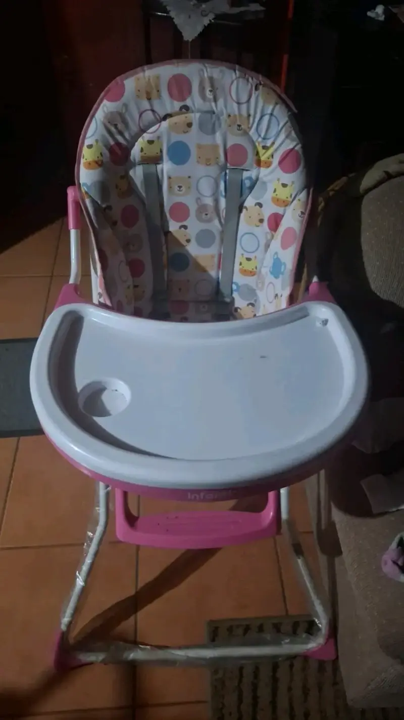 Silla de Comer para Bebé Infanti Rosa - 2
