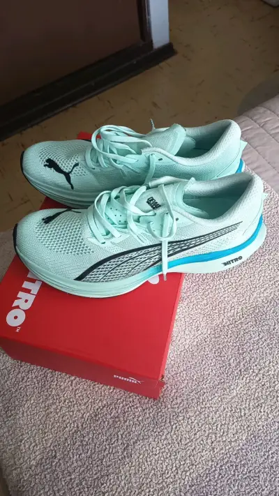 Zapatillas Running Puma Nitro Verde Menta - miniatura 1