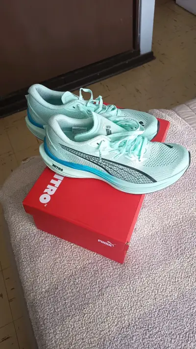 Zapatillas Running Puma Nitro Verde Menta - miniatura 2