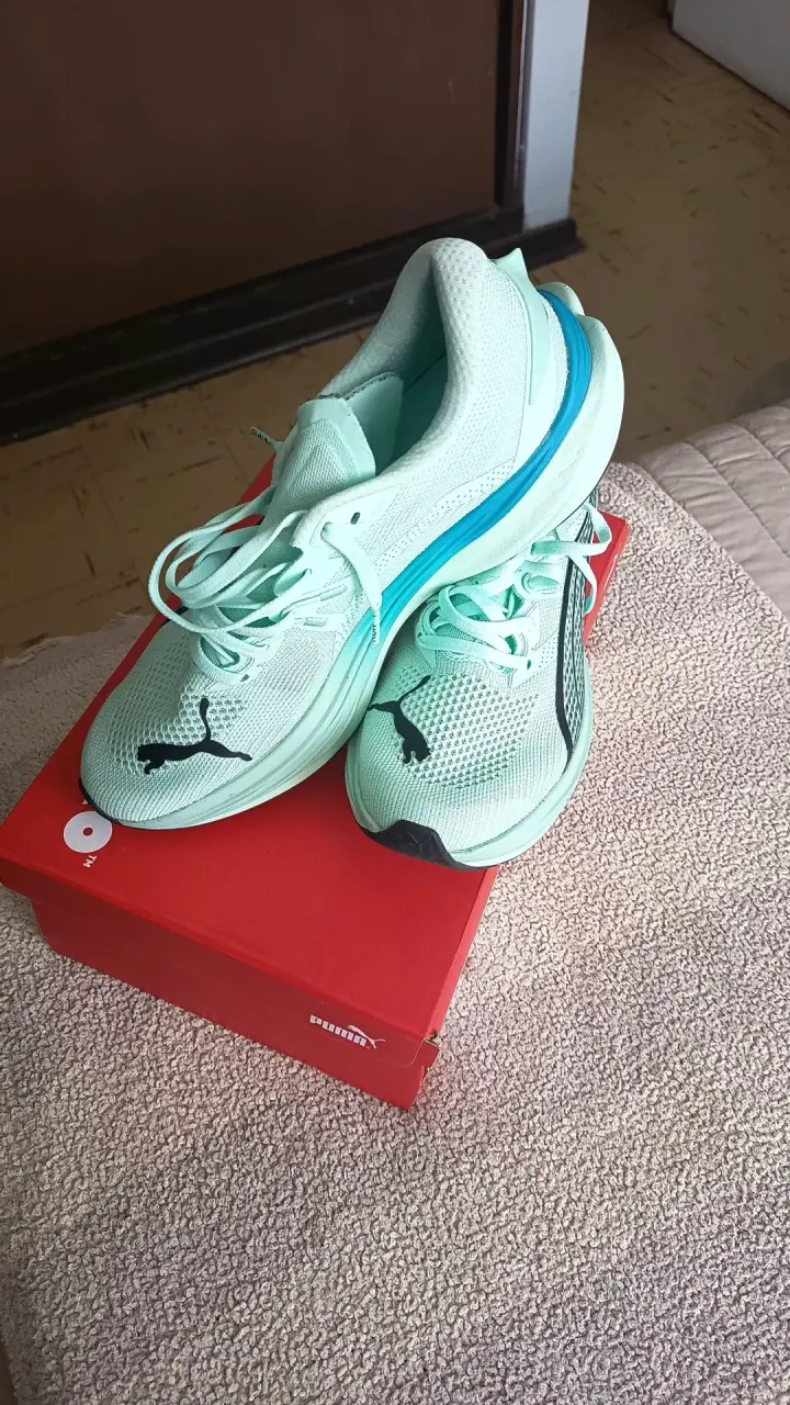 Zapatillas Running Puma Nitro Verde Menta - 3