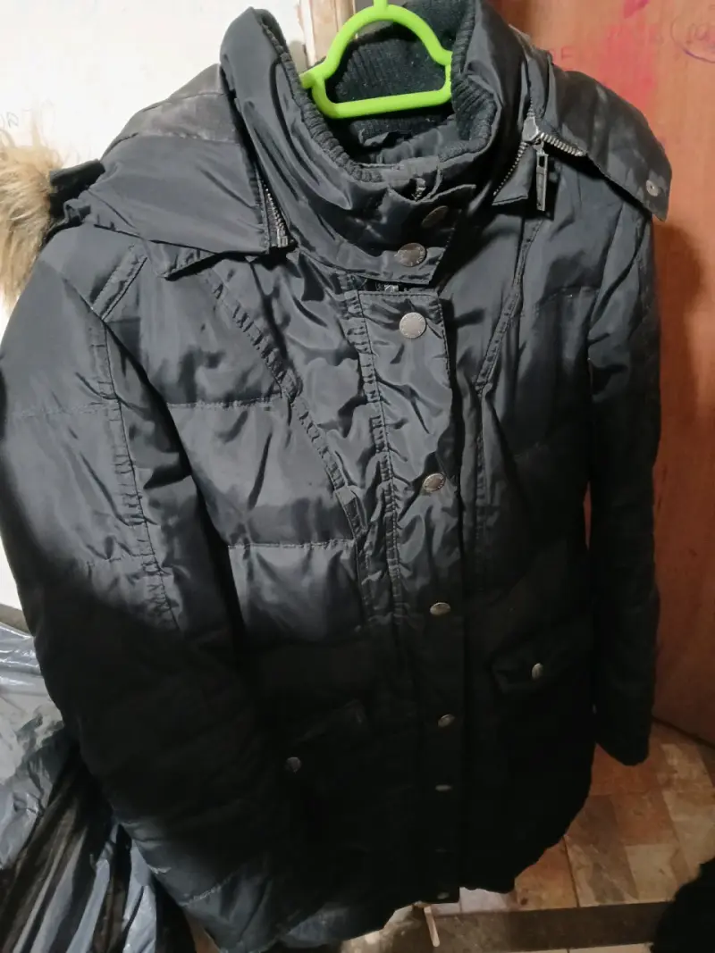 Chaqueta de cuero sintético negra para mujer - 6