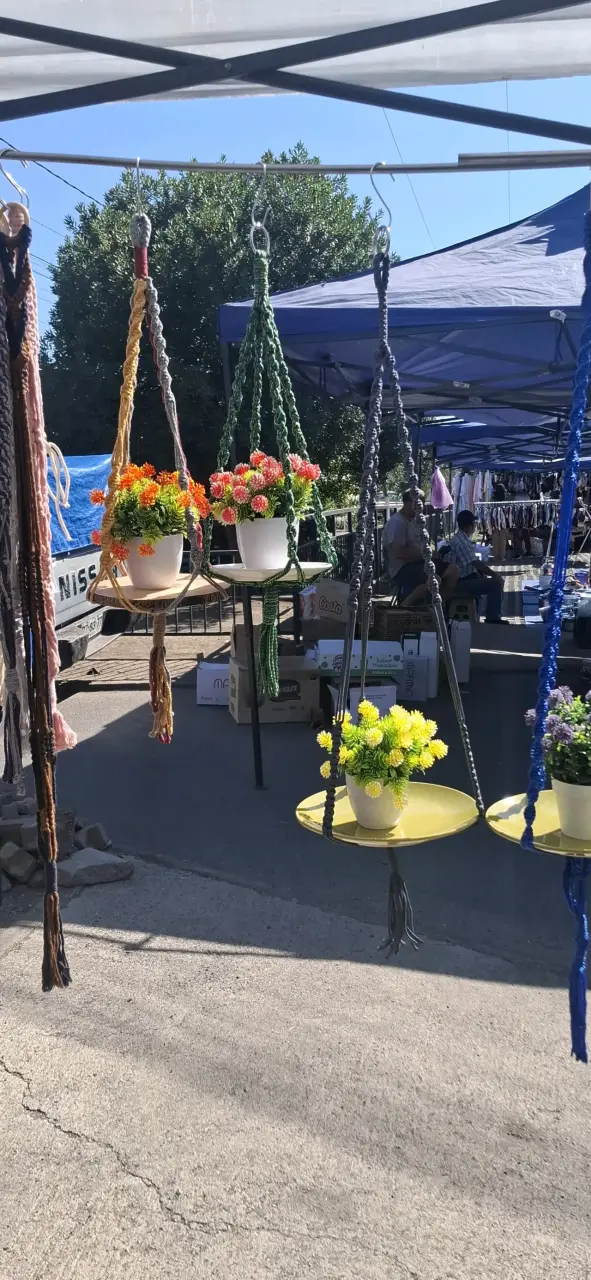 Colgadores de macramé para plantas