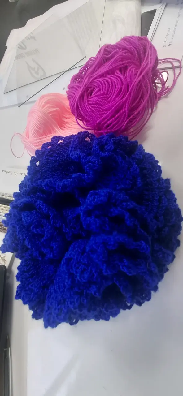 Scrunchies de  hilo  tejidos variedad de colores - 2