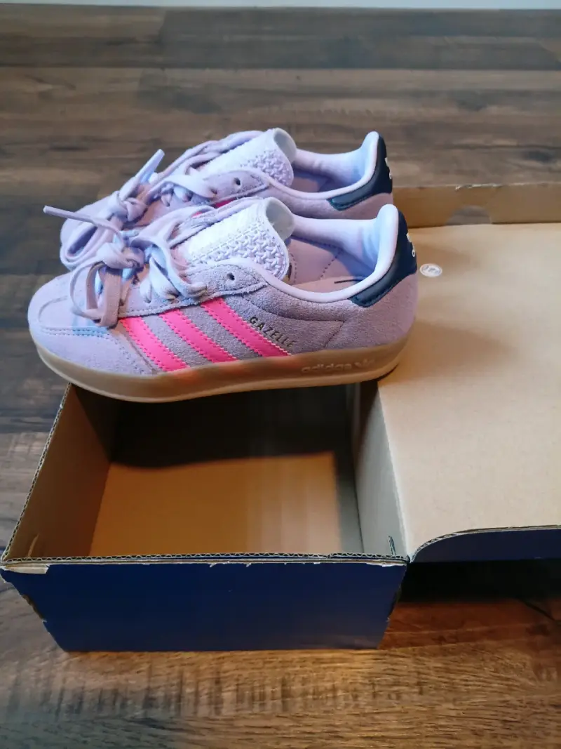 Zapatillas Adidas Gazelle Indoor C Rosadas - 3