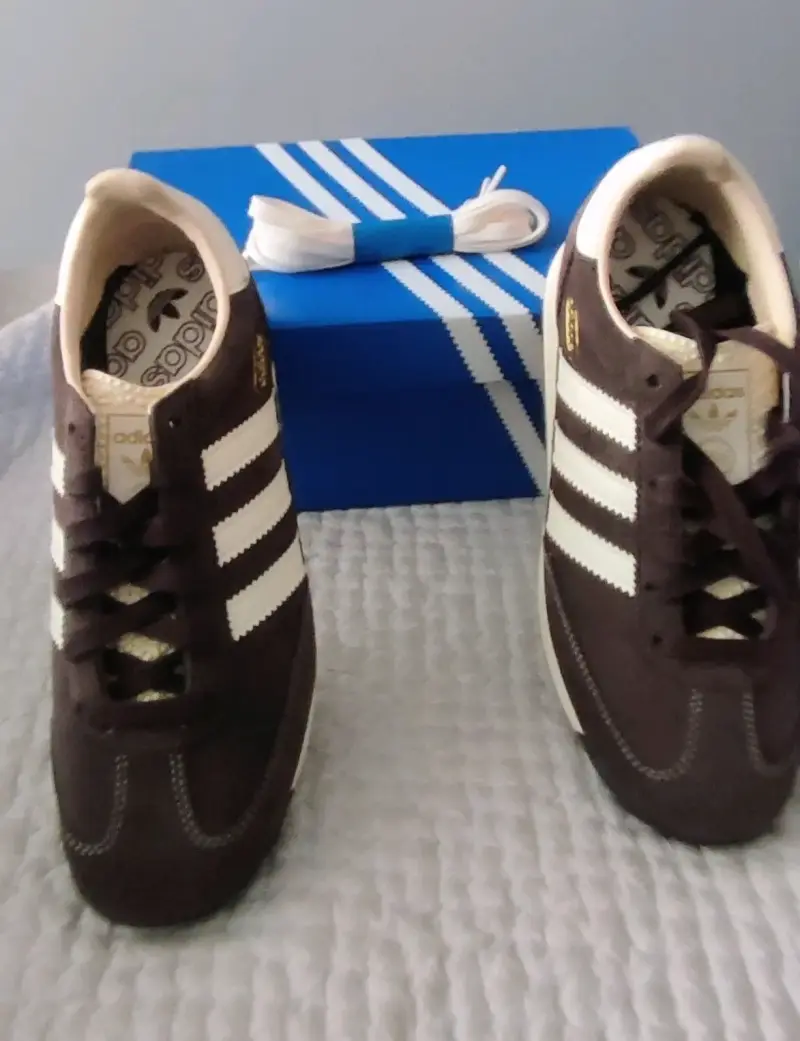 Zapatillas Adidas SL 72 RS marrón y blanco - 3