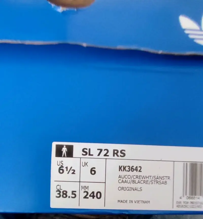 Zapatillas Adidas SL 72 RS marrón y blanco - 4