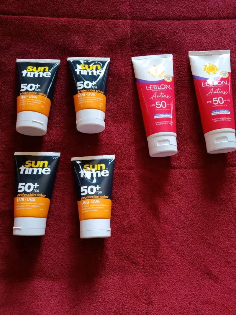 Bloqueadores Solares SPF 50+ Suntime y Lebl