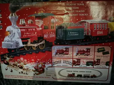 Tren de Juguete Clásico de Navidad con Sonidos - miniatura 1