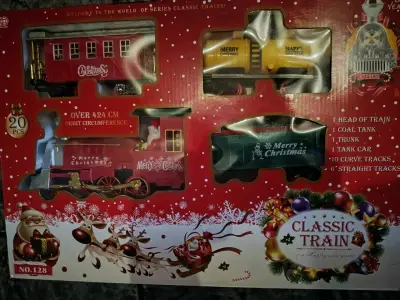 Tren de Juguete Clásico de Navidad con Sonidos - miniatura 2