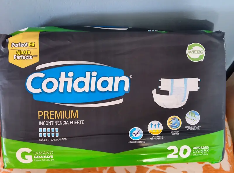 Pañales para adultos Cotidian Premium Talla G