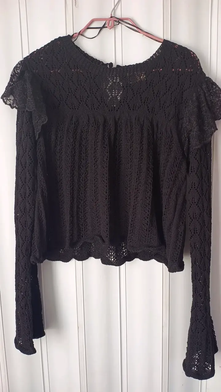 Blusa de encaje negra Umbrale Be - 1