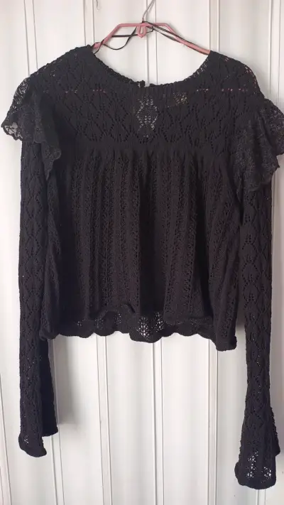 Blusa de encaje negra Umbrale Be - miniatura 1