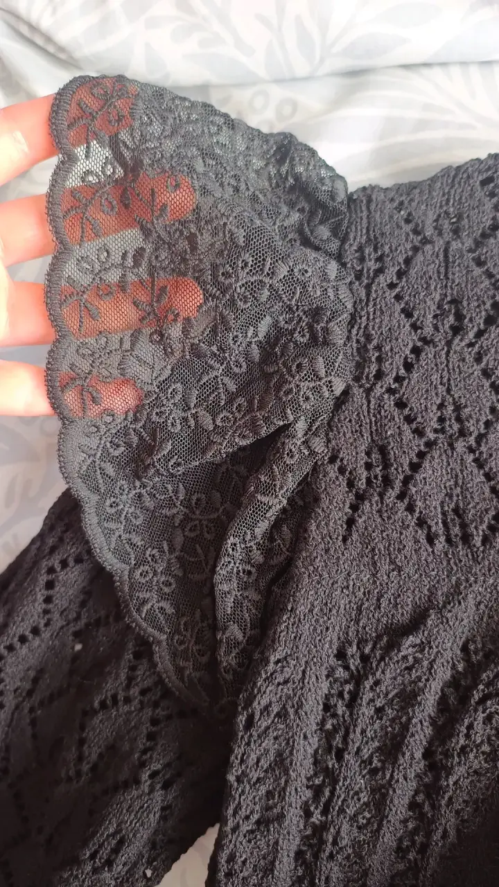 Blusa de encaje negra Umbrale Be - 5
