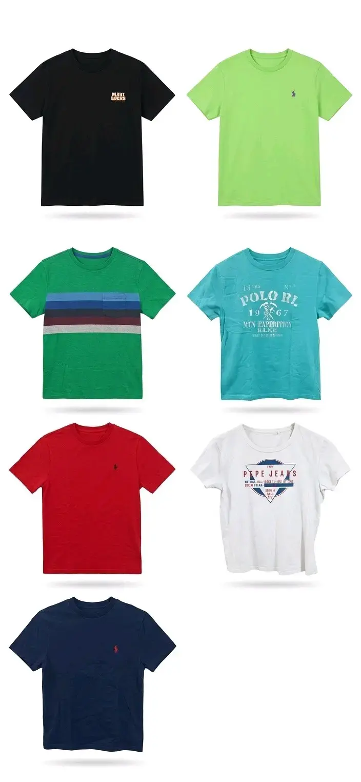🔥 Lote 9 Poleras de Marca para Niño | Ralph Lauren