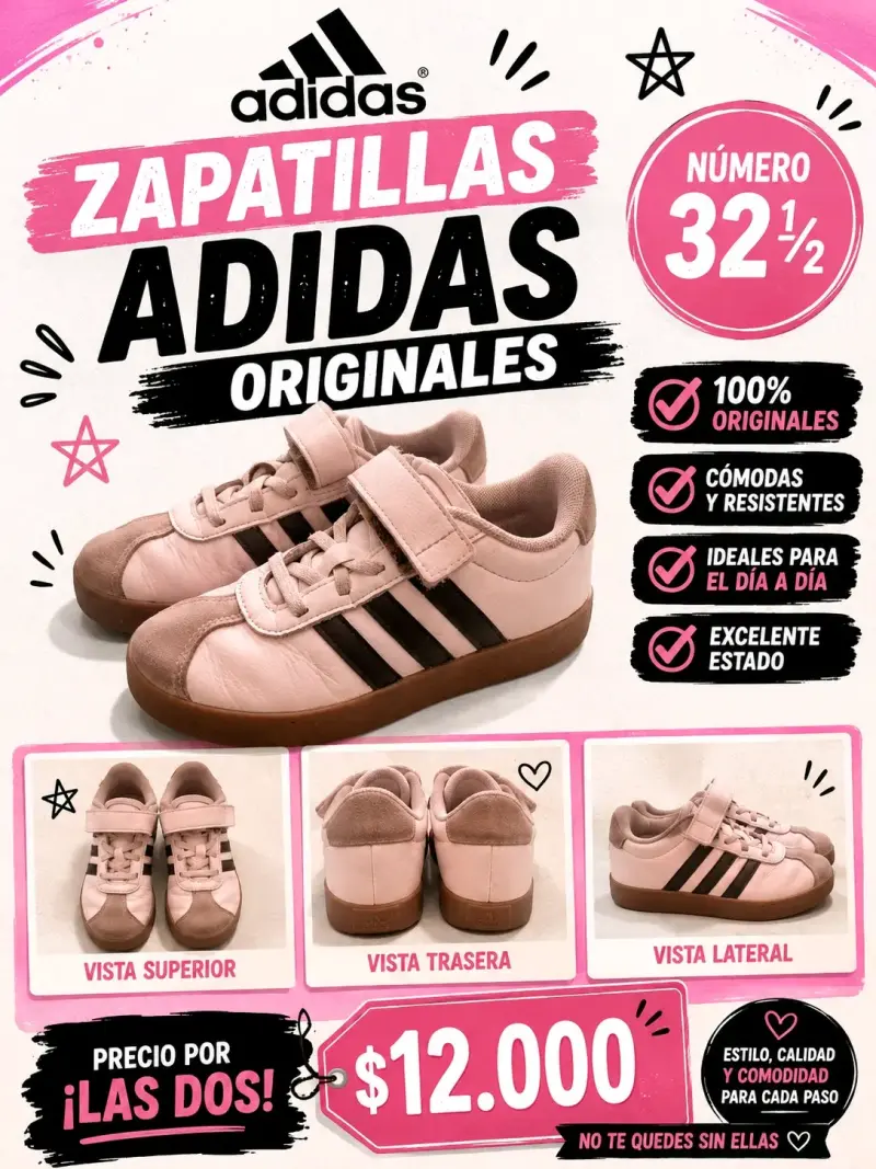 Zapatillas Adidas Originales Talla 32.5 - 1
