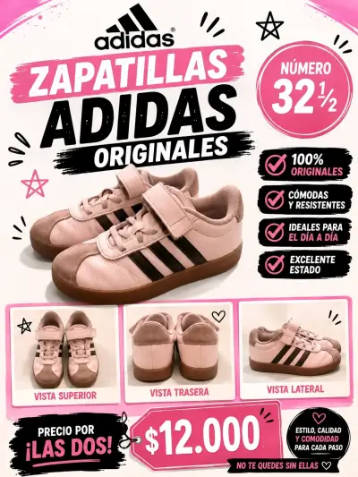 Zapatillas Adidas Originales Talla 32.5 - miniatura 1