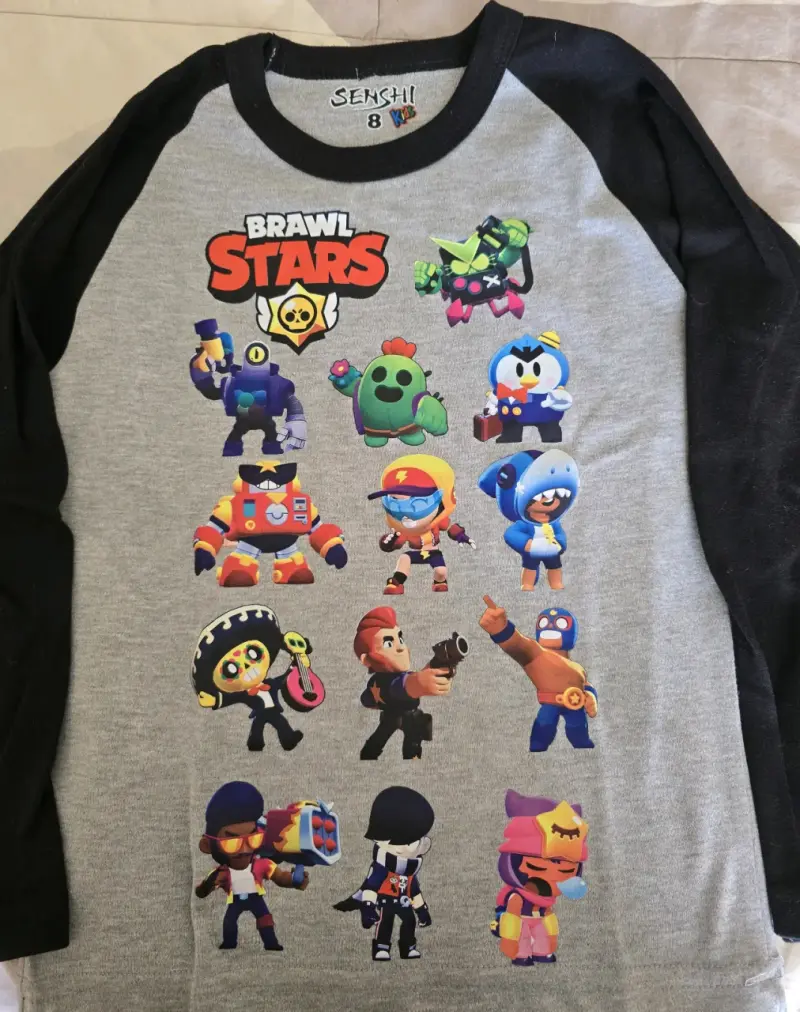 Polera infantil Brawl Stars manga larga