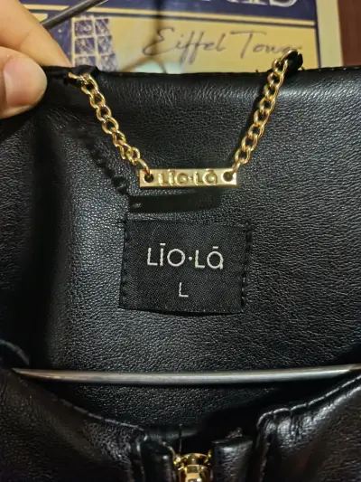 Chaqueta de cuero negra Lio-Lá talla L - miniatura 1