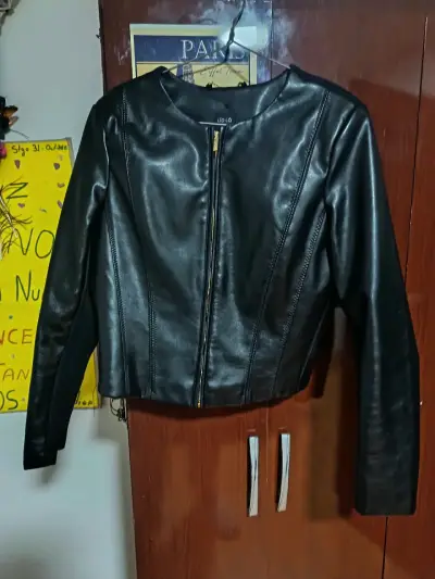 Chaqueta de cuero negra Lio-Lá talla L - miniatura 3