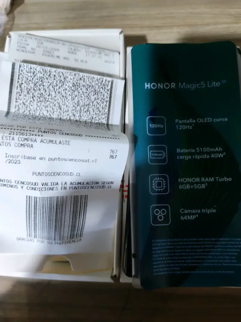 Smartphone Honor Magic5 Lite 5G con cargador - 4