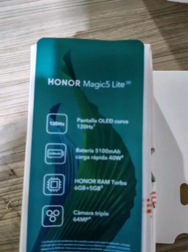 Smartphone Honor Magic5 Lite 5G con cargador - 5