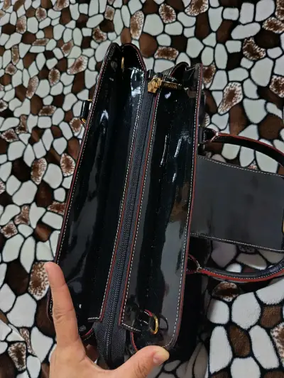 Cartera de mano negro Arcadia elegante - miniatura 6