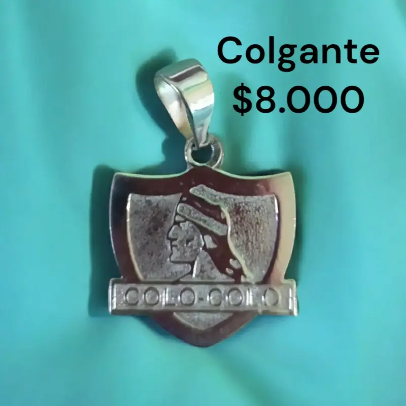 Colgante de plata con escudo de Colo-Colo - 1