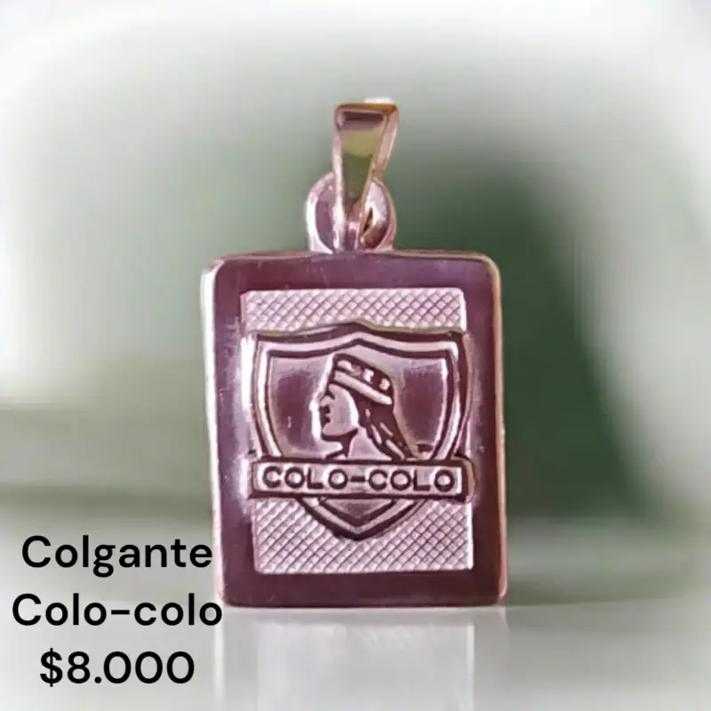 Colgante de plata con escudo de Colo-Colo - 2
