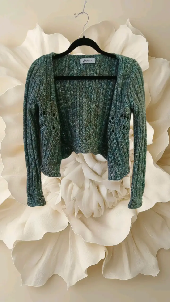 Cardigan de punto verde Maxima