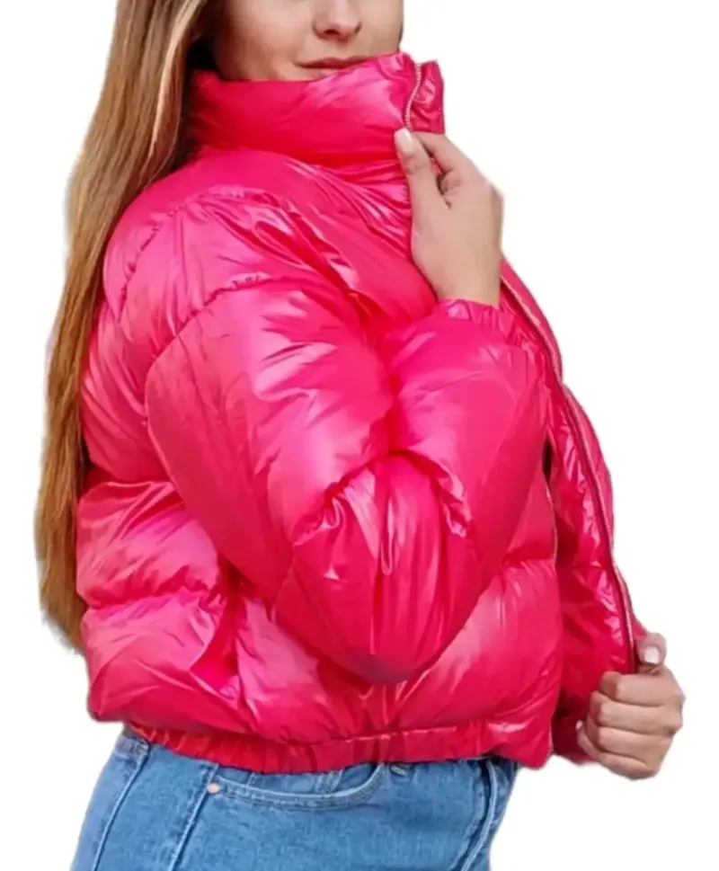 Chaqueta acolchada rosa para mujer - 1