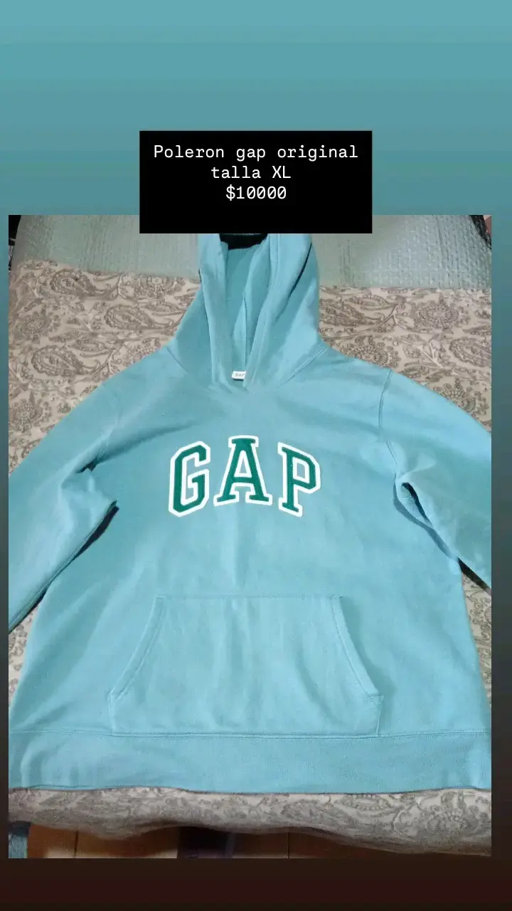 Polerón GAP original azul talla XL