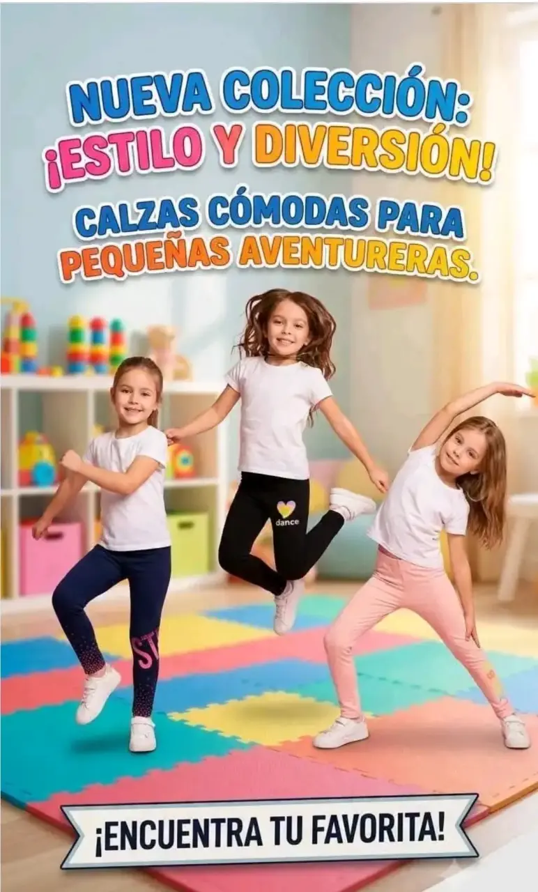 Calzas para niñas en varios colores y diseños - 1