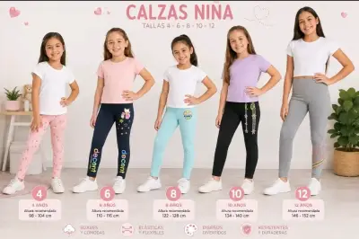 Calzas para niñas en varios colores y diseños - miniatura 3