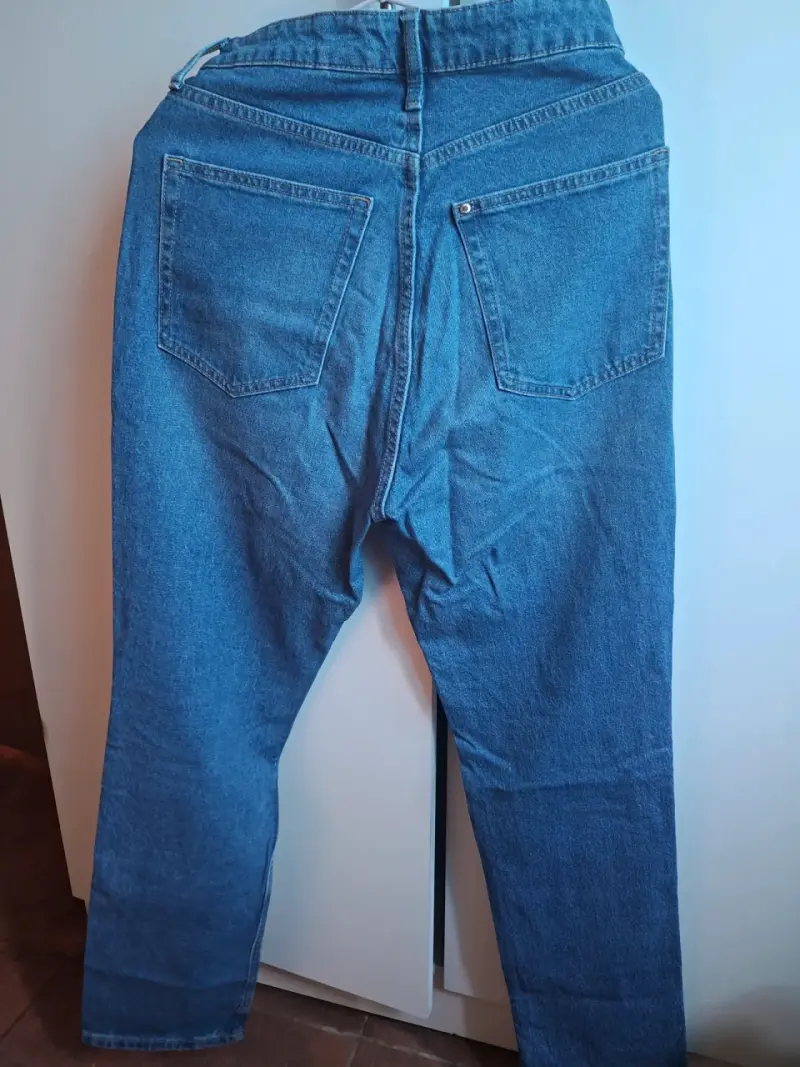 Jeans de mezclilla azul curvy fit - 2