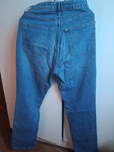 Jeans de mezclilla azul curvy fit - miniatura 2