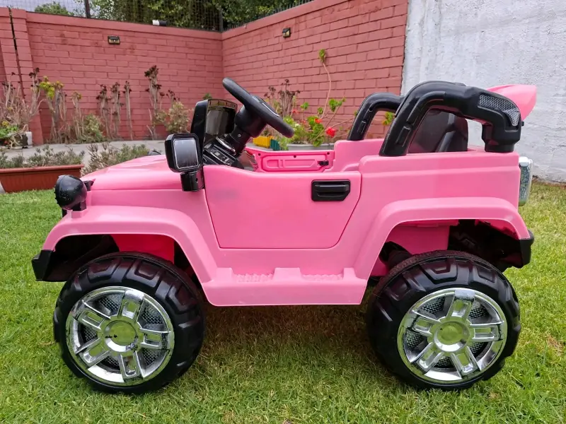 Auto eléctrico infantil rosa - 2