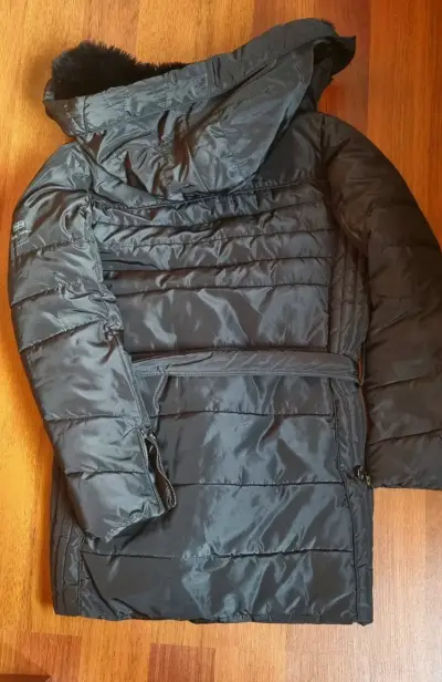 Abrigo negro con capucha Pepe Jeans - miniatura 4
