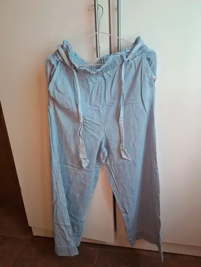 Pantalones  azul claro para mujer - miniatura 1