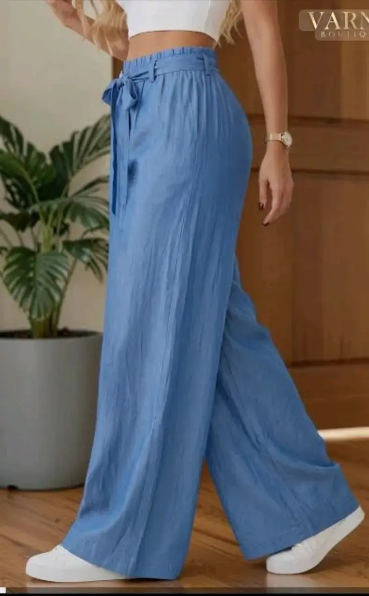 Pantalones palazzo para mujer en varios colores - 2