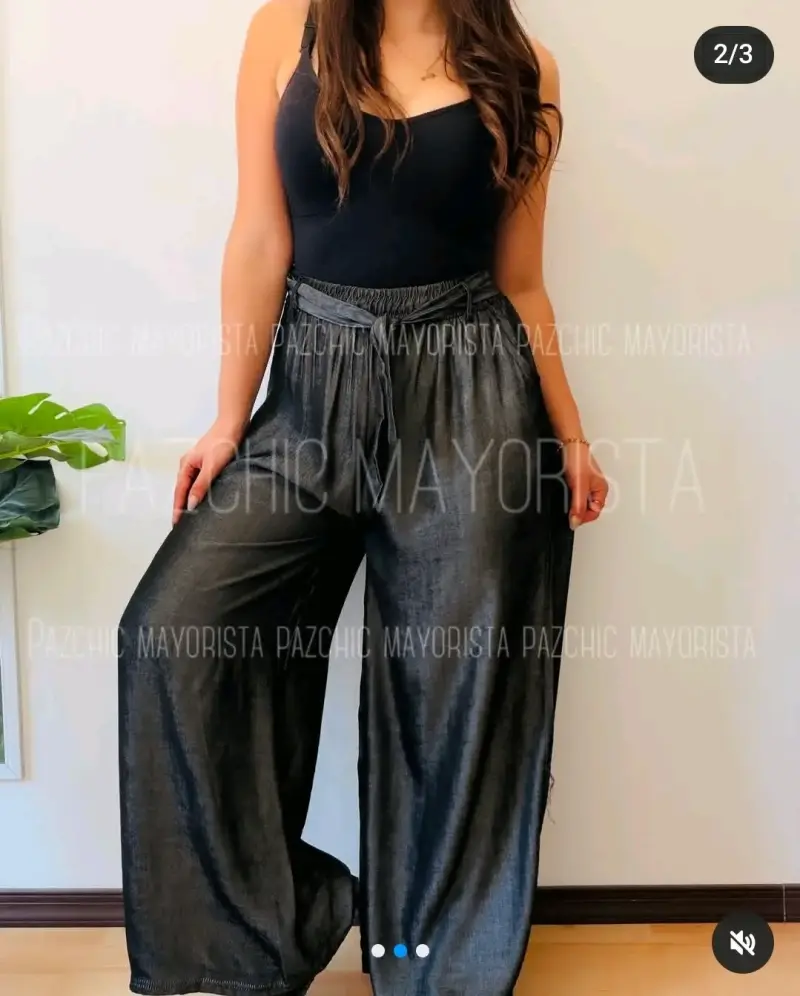 Pantalones palazzo para mujer en varios colores - 3