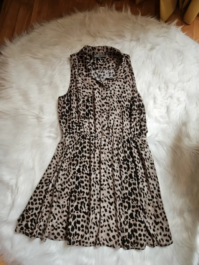 Vestido corto estampado animal print - 2