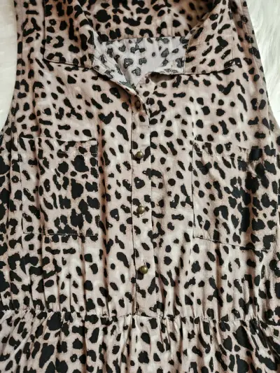 Vestido corto estampado animal print - miniatura 3