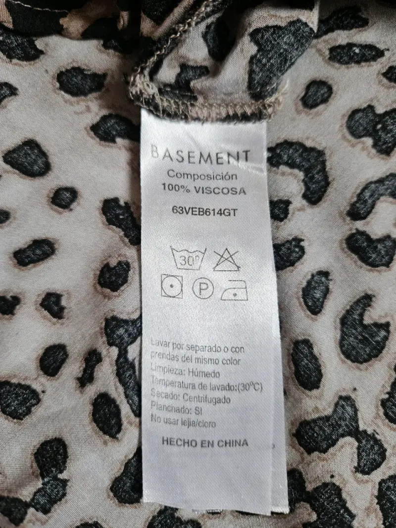 Vestido corto estampado animal print - 6