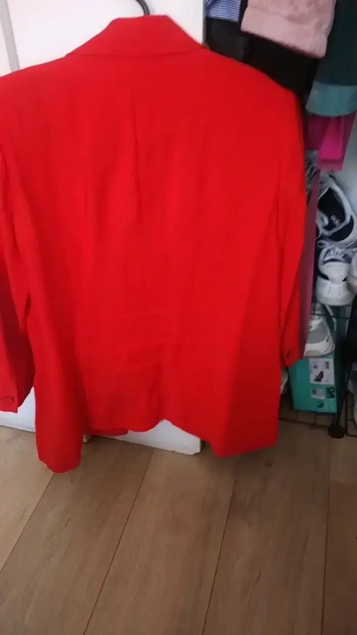Blazer rojo elegante para mujer talla 40 - 3